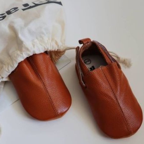 CANASH & CO.: BROWN BABY/TODDLER GENUINE LEATHER SHOES - Picture 6 of 6